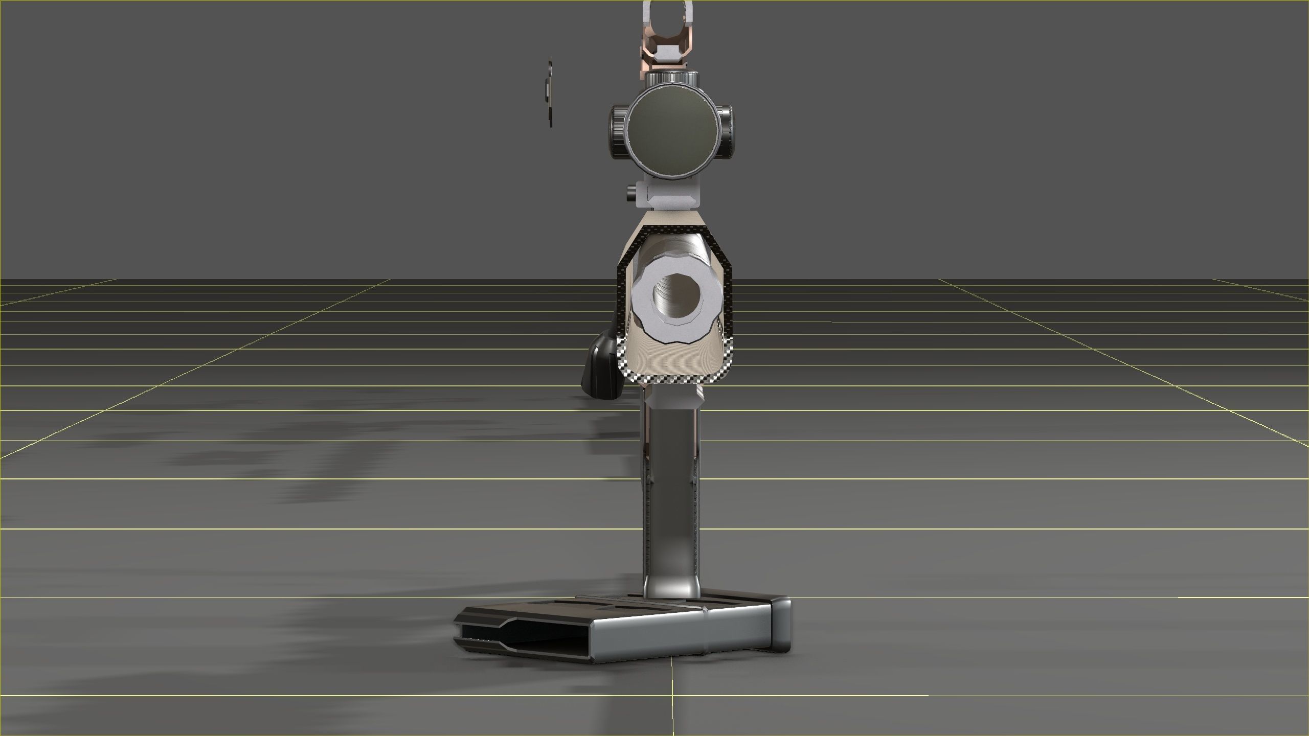 Christensen Arms MPR with Swarovski Optics Low-poly 3D model_18