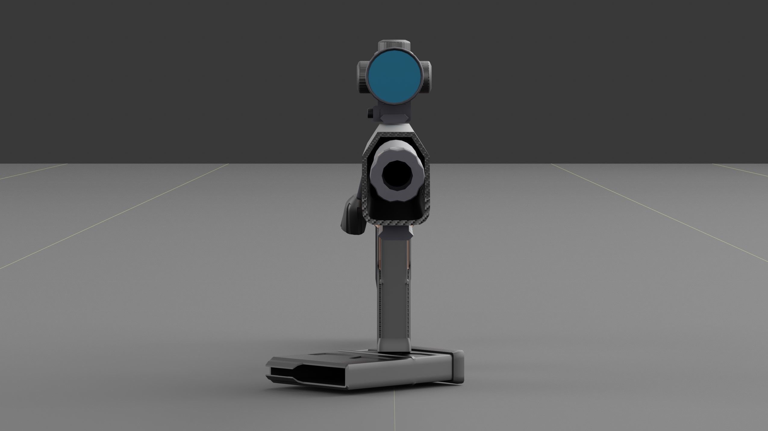 Christensen Arms MPR with Swarovski Optics Low-poly 3D model_5