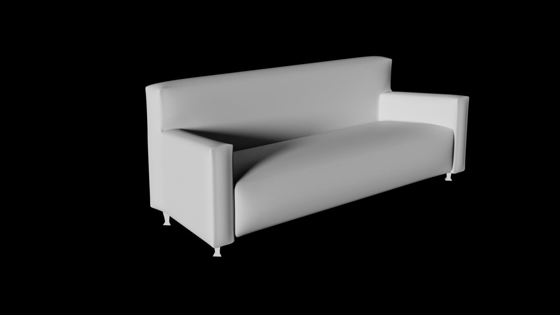 sofa 8 Low-poly 3D model_4