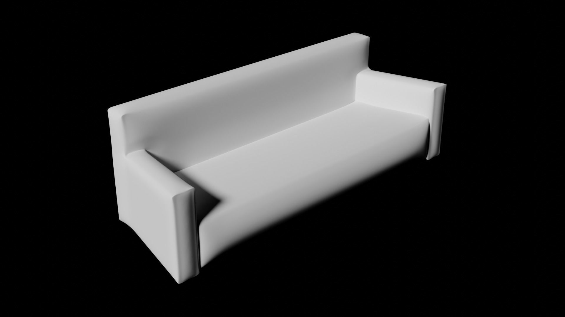 sofa 8 Low-poly 3D model_7