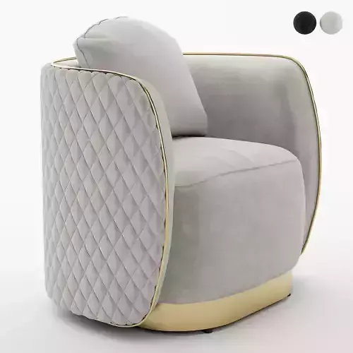 Golden Berjer Armchair