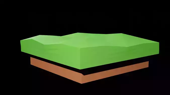 low poly environment block