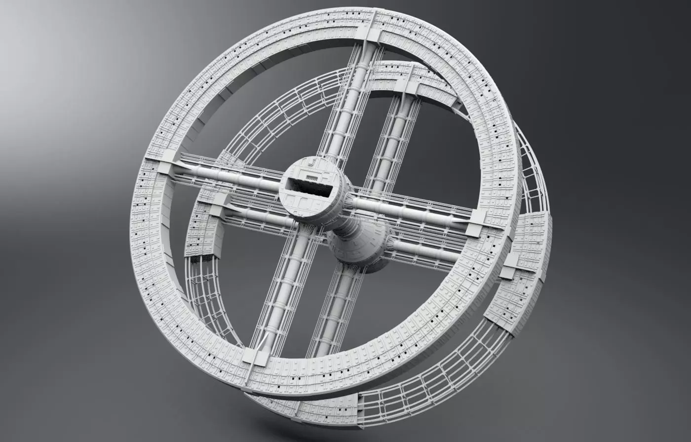 2001 Space Station V  Scale model 3D print model_0