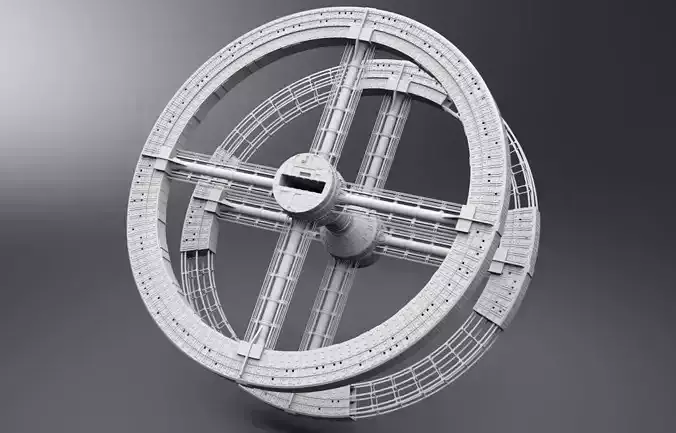 2001 Space Station V  Scale model 3D print model