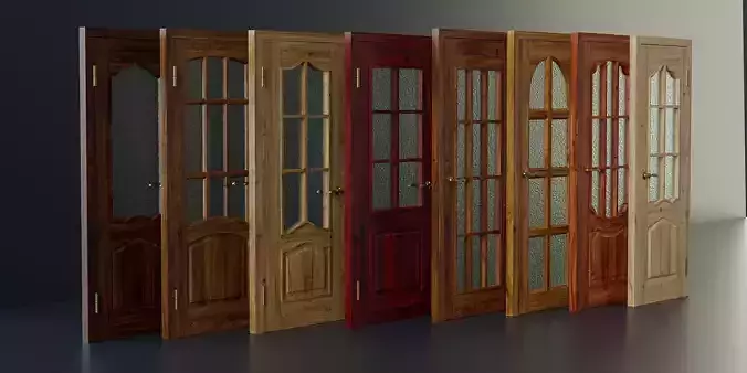 Set of modern interior doors 8