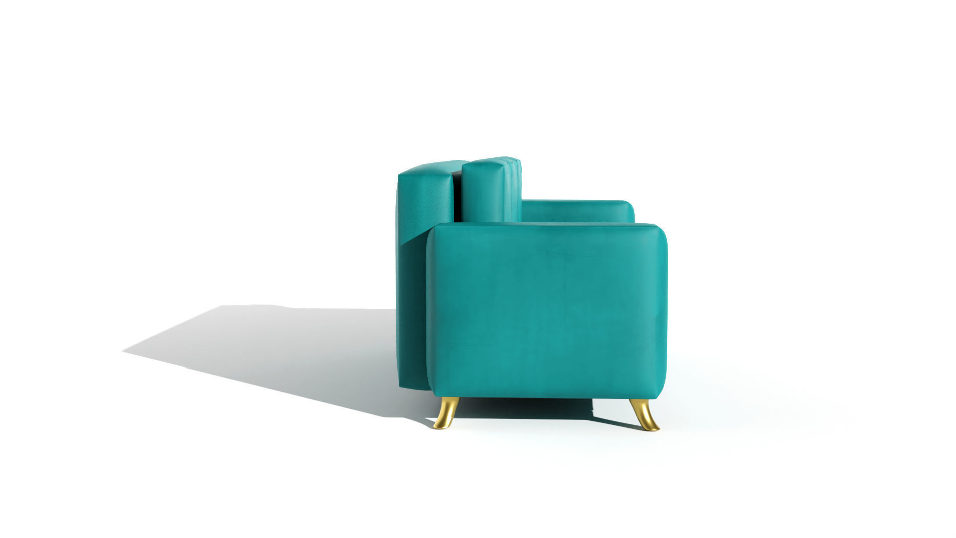 sofa 12  Low-poly 3D model_2
