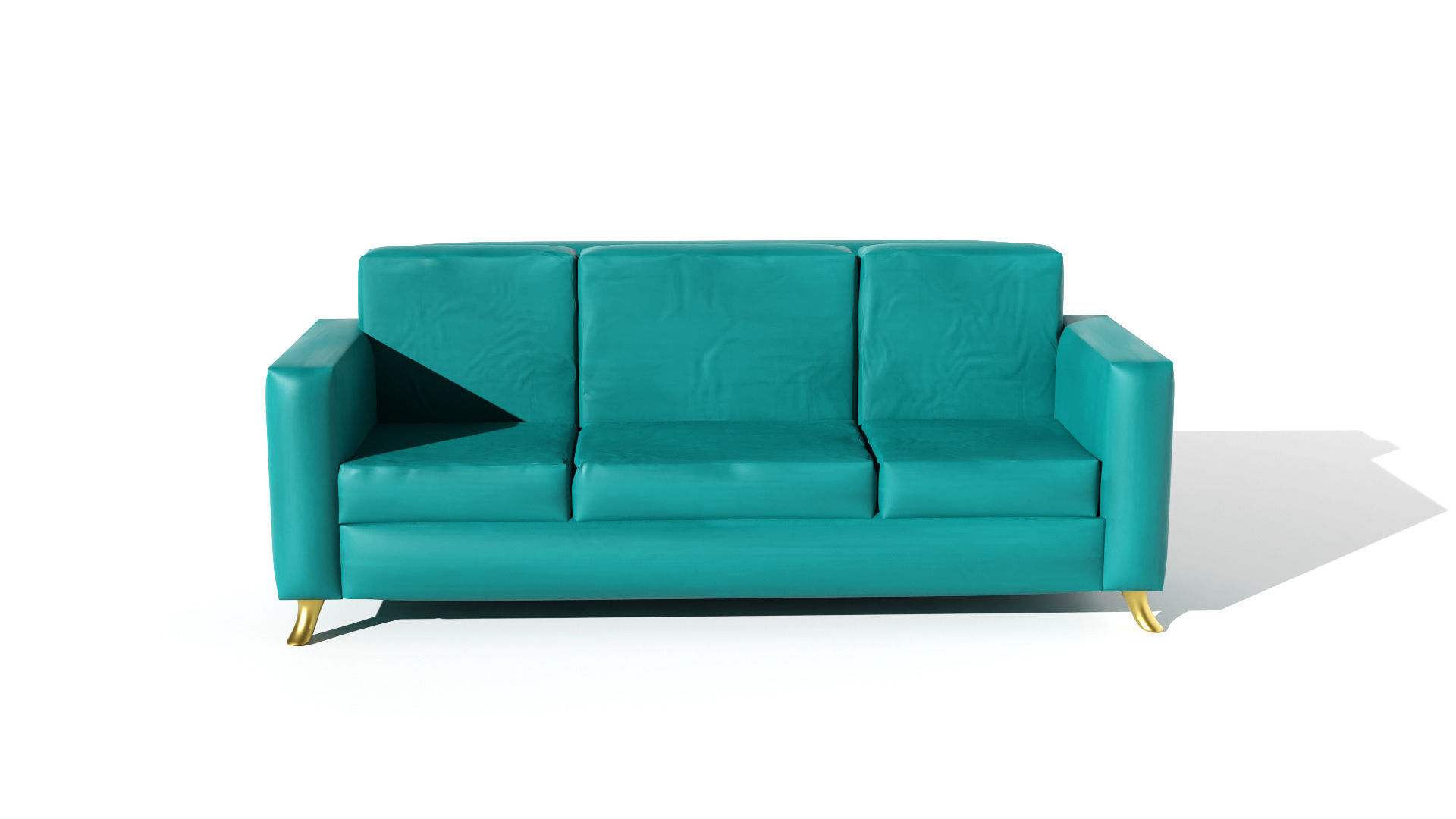 sofa 12  Low-poly 3D model_1