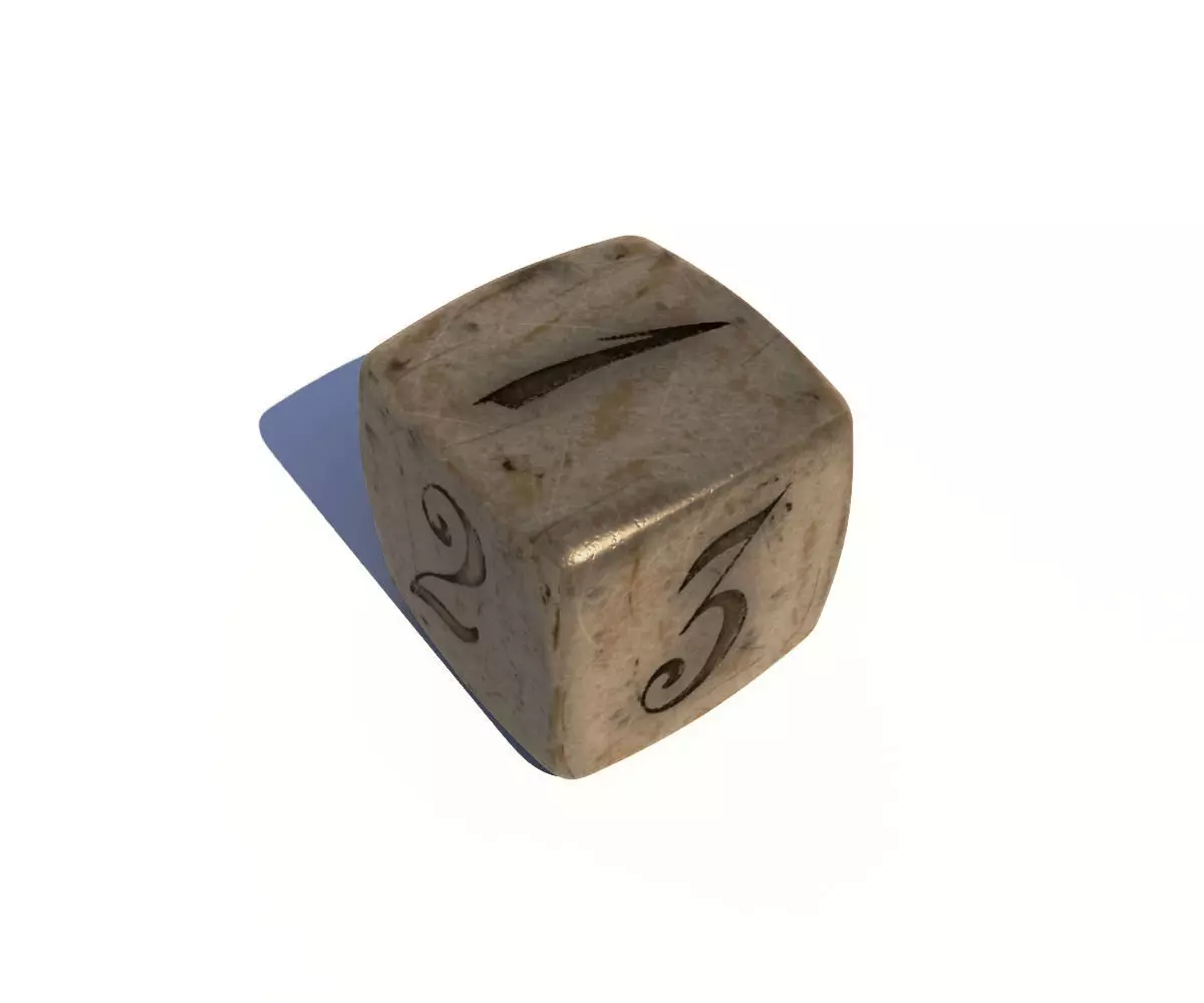 Dice 6 Sided 3D model_0