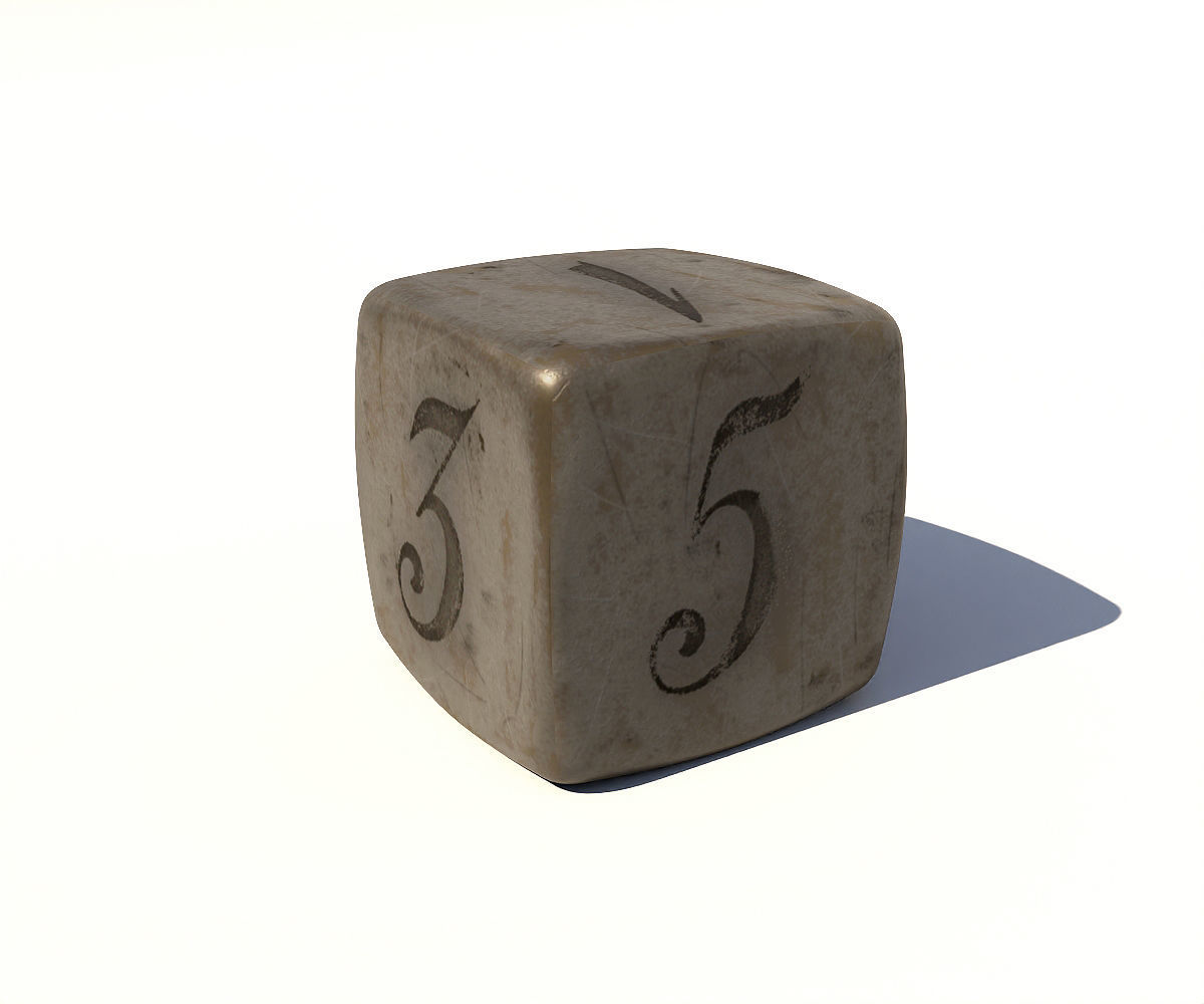 Dice 6 Sided 3D model_1