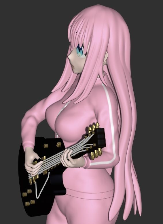 Bocchi from Bocchi the Rock 3D print model_3