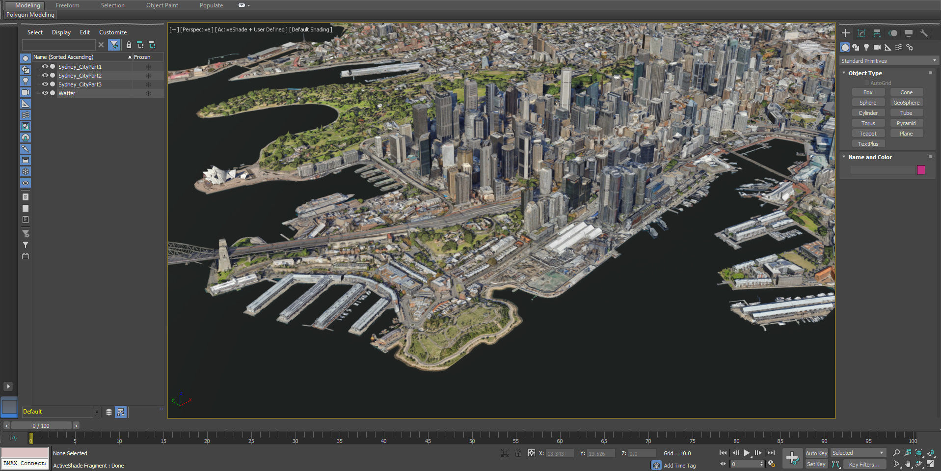 Sydney City Skyline Free low-poly 3D model_7