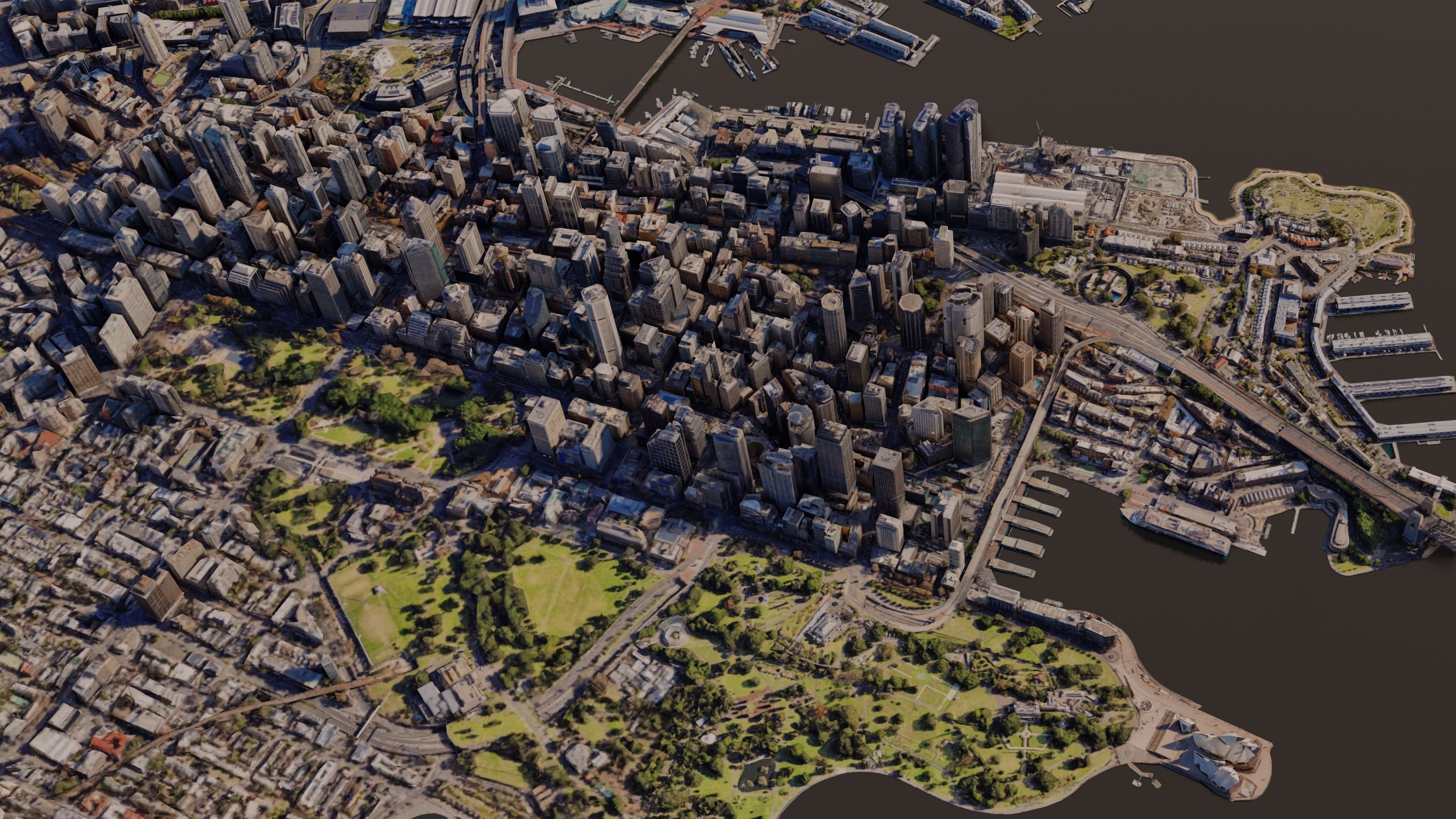 Sydney City Skyline Free low-poly 3D model_3