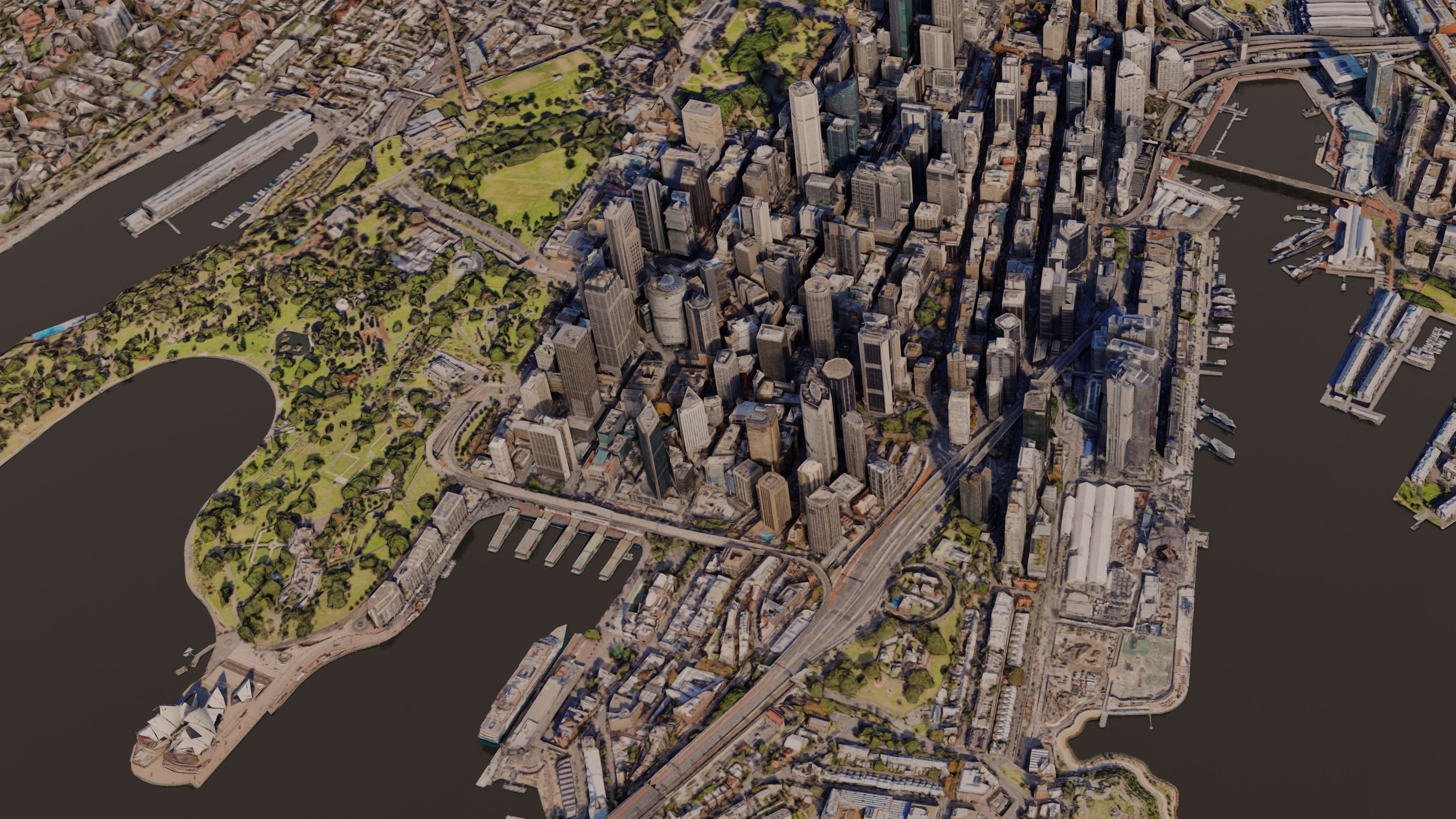 Sydney City Skyline Free low-poly 3D model_2