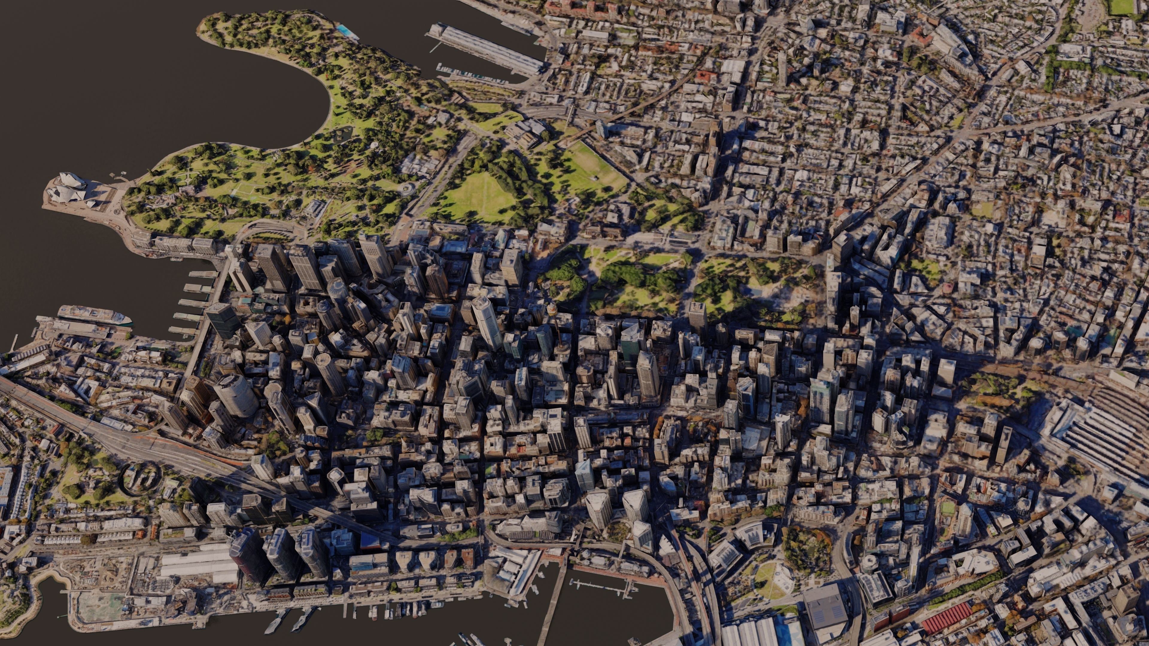Sydney City Skyline Free low-poly 3D model_1