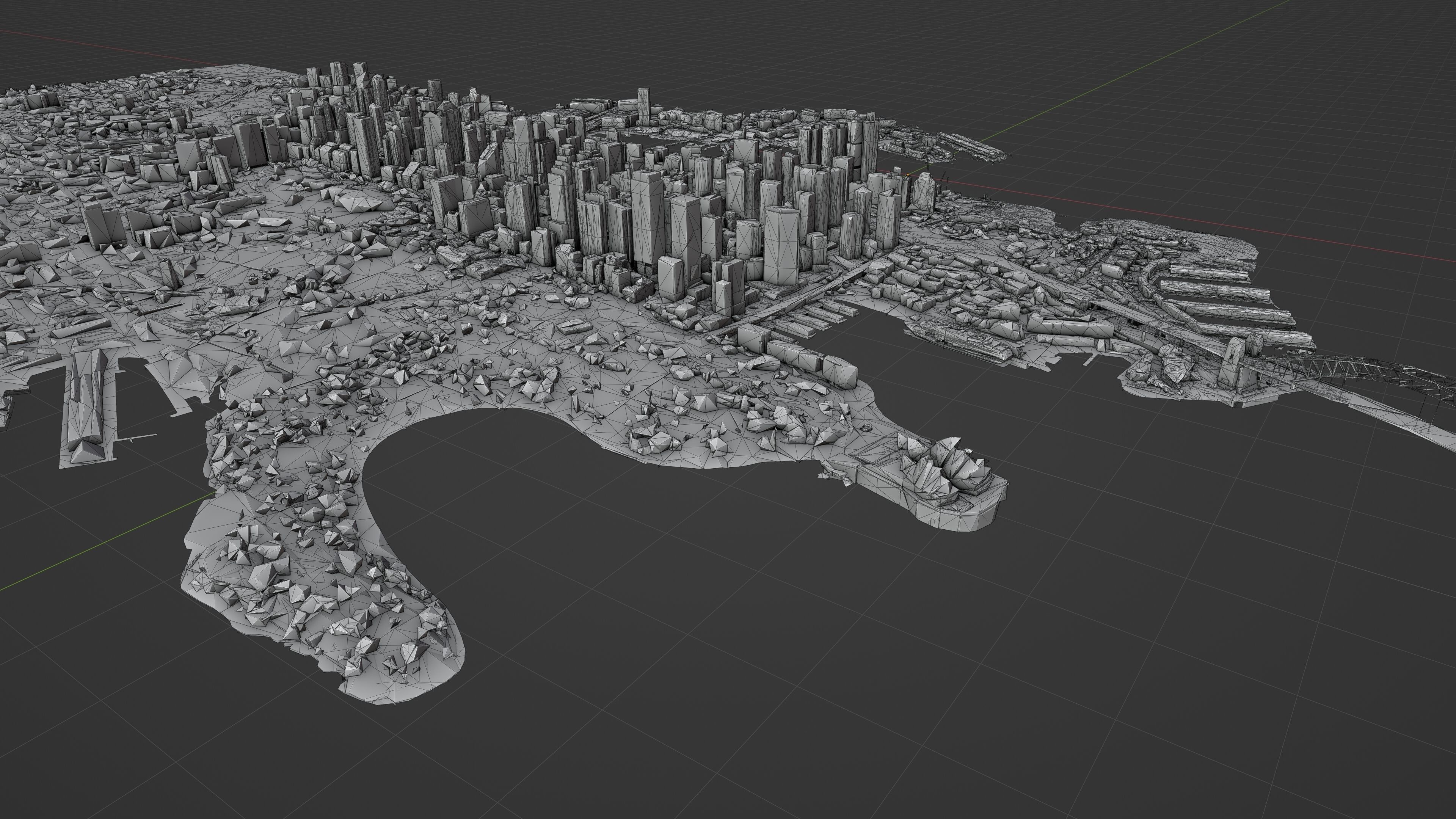 Sydney City Skyline Free low-poly 3D model_12