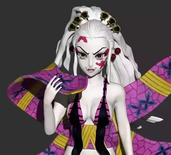 Daki from Demon Slayer 3D print model