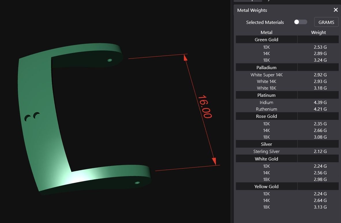 Watch Buckle 16mm 18mm 3D print model_11