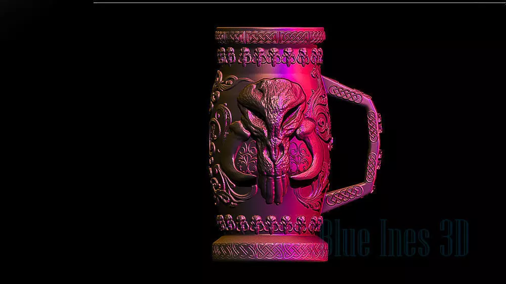 Mythosaur Mandalorian Can Holder cozy 3D print model_0