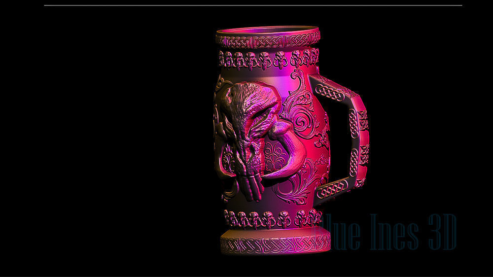 Mythosaur Mandalorian Can Holder cozy 3D print model_6