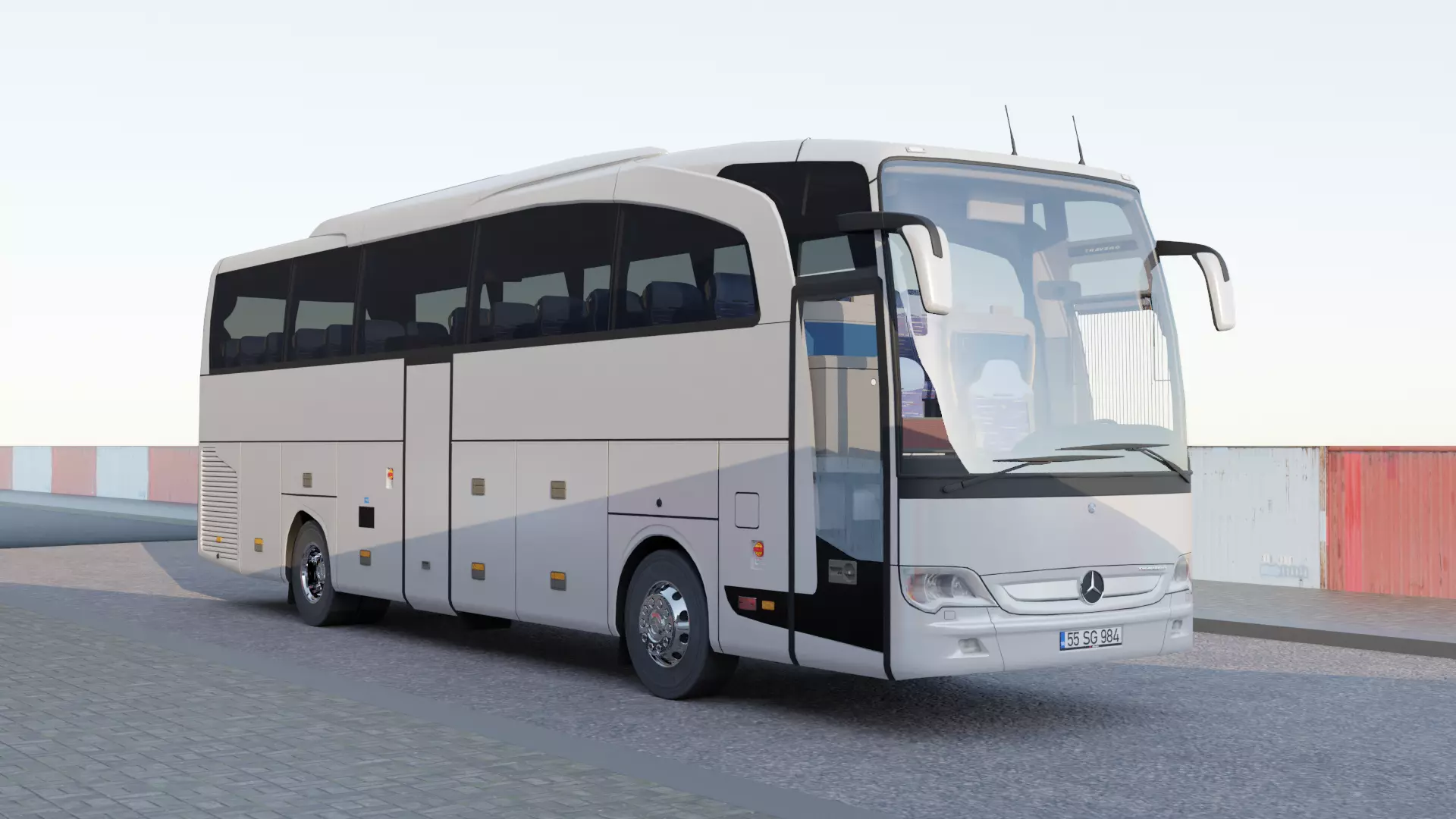 Mercedes - Benz Travego 15shd Low-poly 3D model