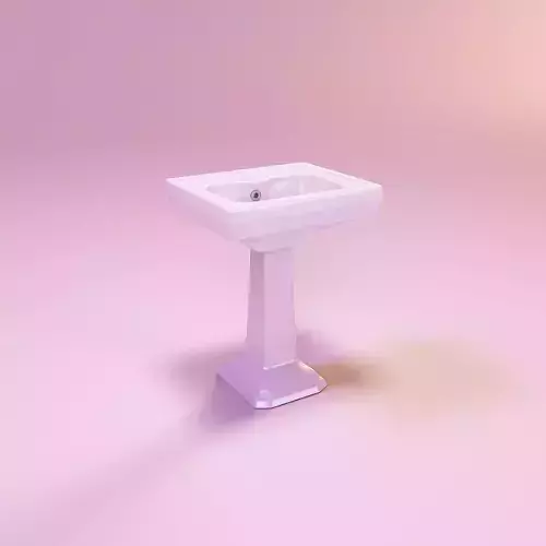 Miniature dollhouse furniture sink washbasin