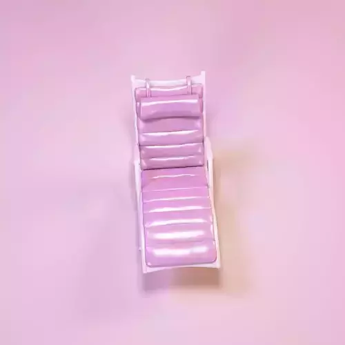 Miniature dollhouse furniture modern deck chair 