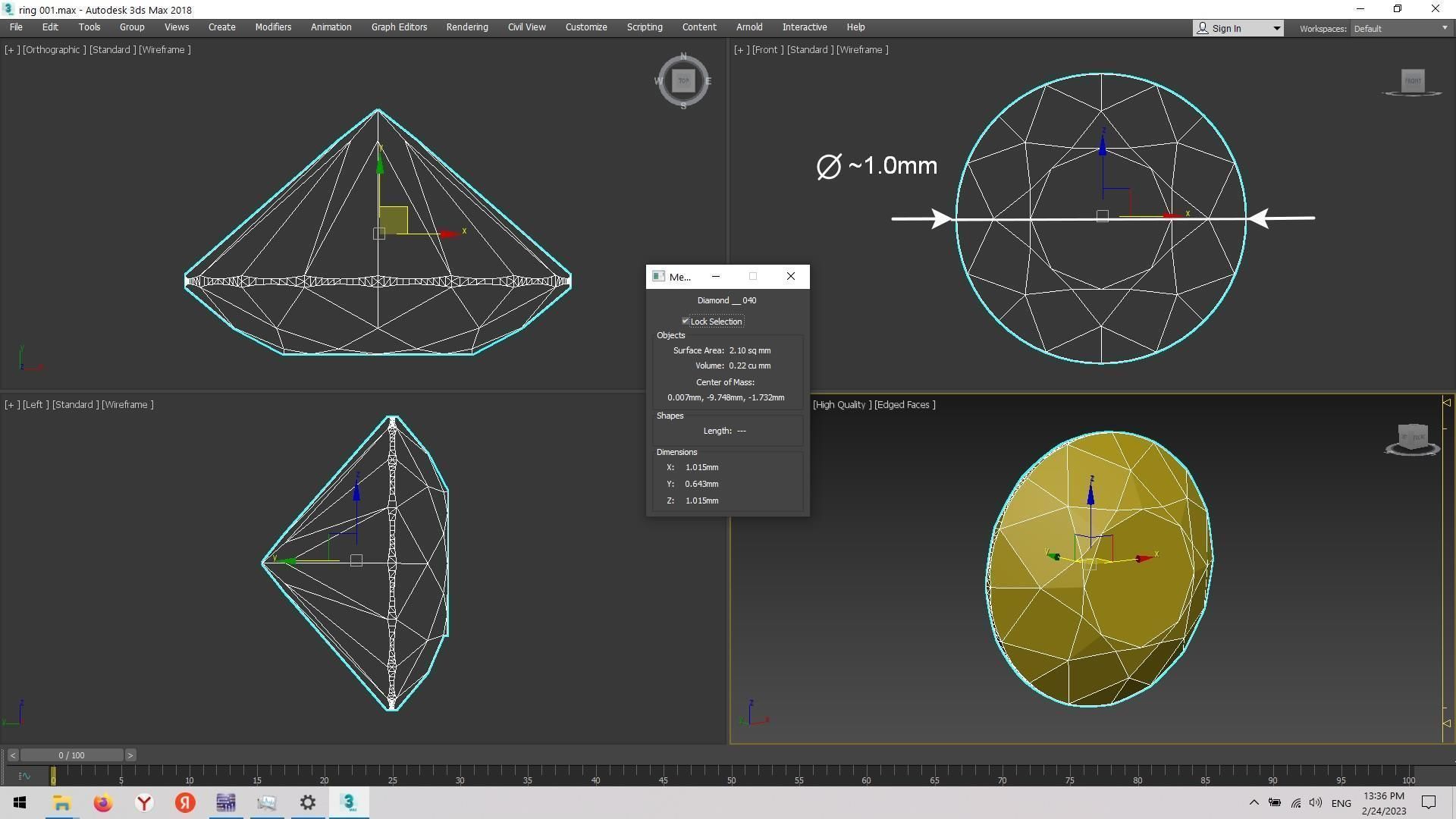 Jewelry ring 3D model_13