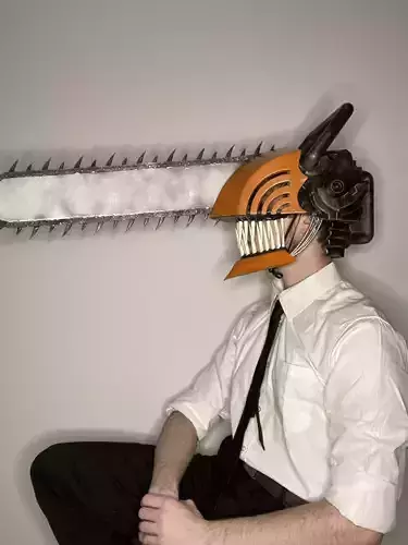 Anime Accurate Chainsaw Man 3D Model Fan Art for Cosplay 3D print model