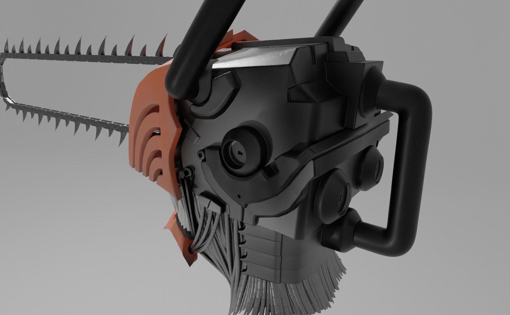 Anime Accurate Chainsaw Man 3D Model Fan Art for Cosplay 3D print model_5