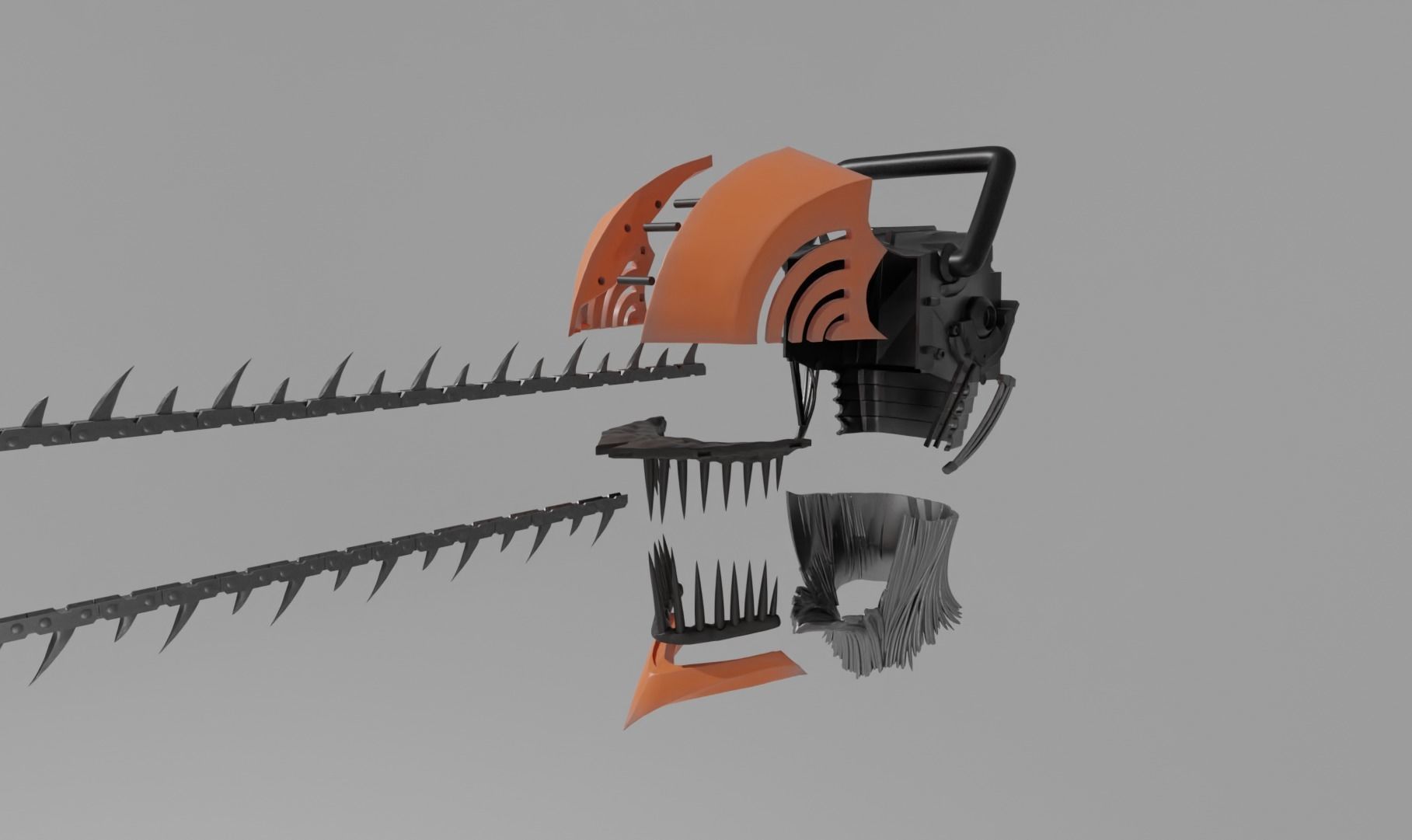 Anime Accurate Chainsaw Man 3D Model Fan Art for Cosplay 3D print model_10