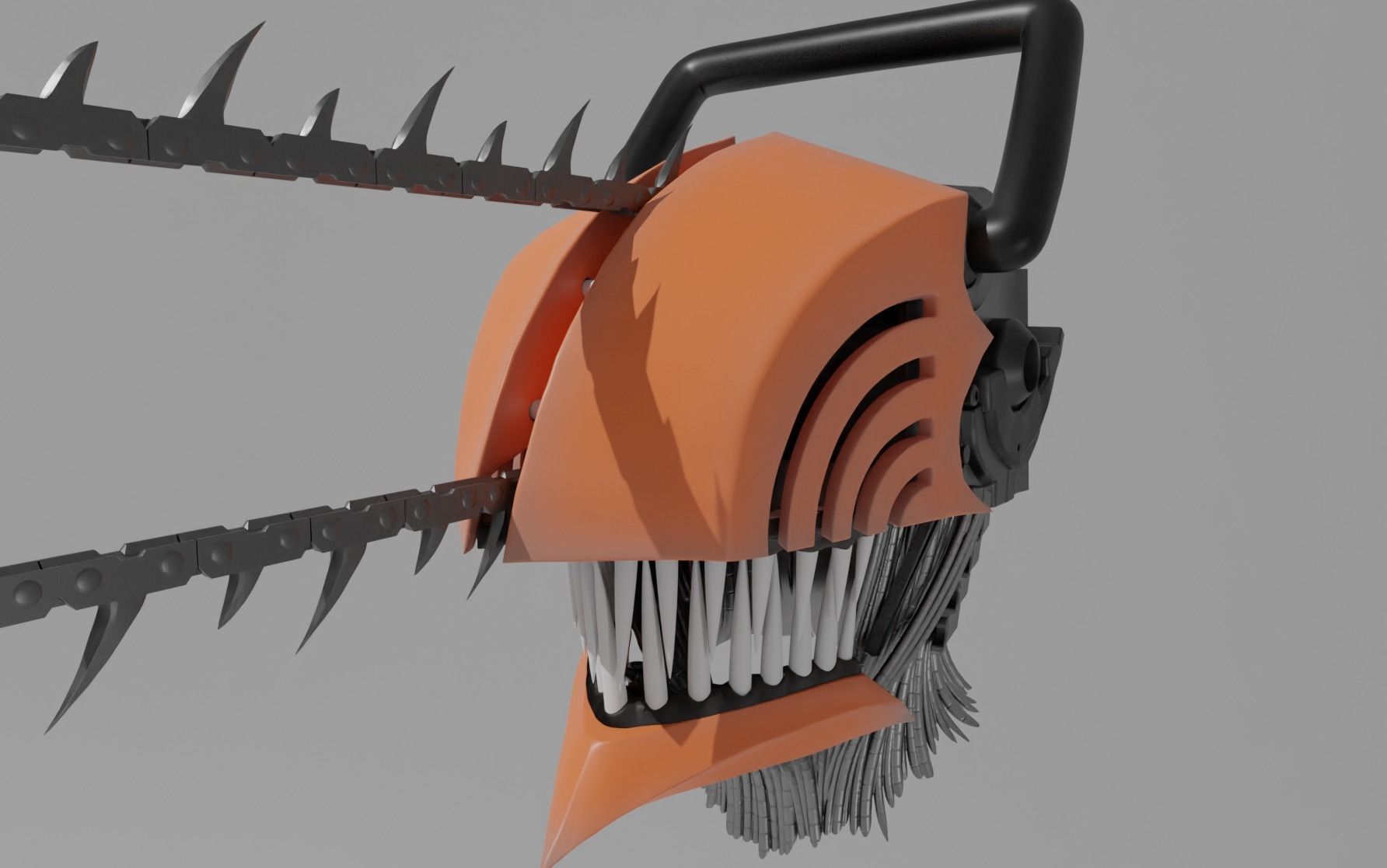 Anime Accurate Chainsaw Man 3D Model Fan Art for Cosplay 3D print model_7