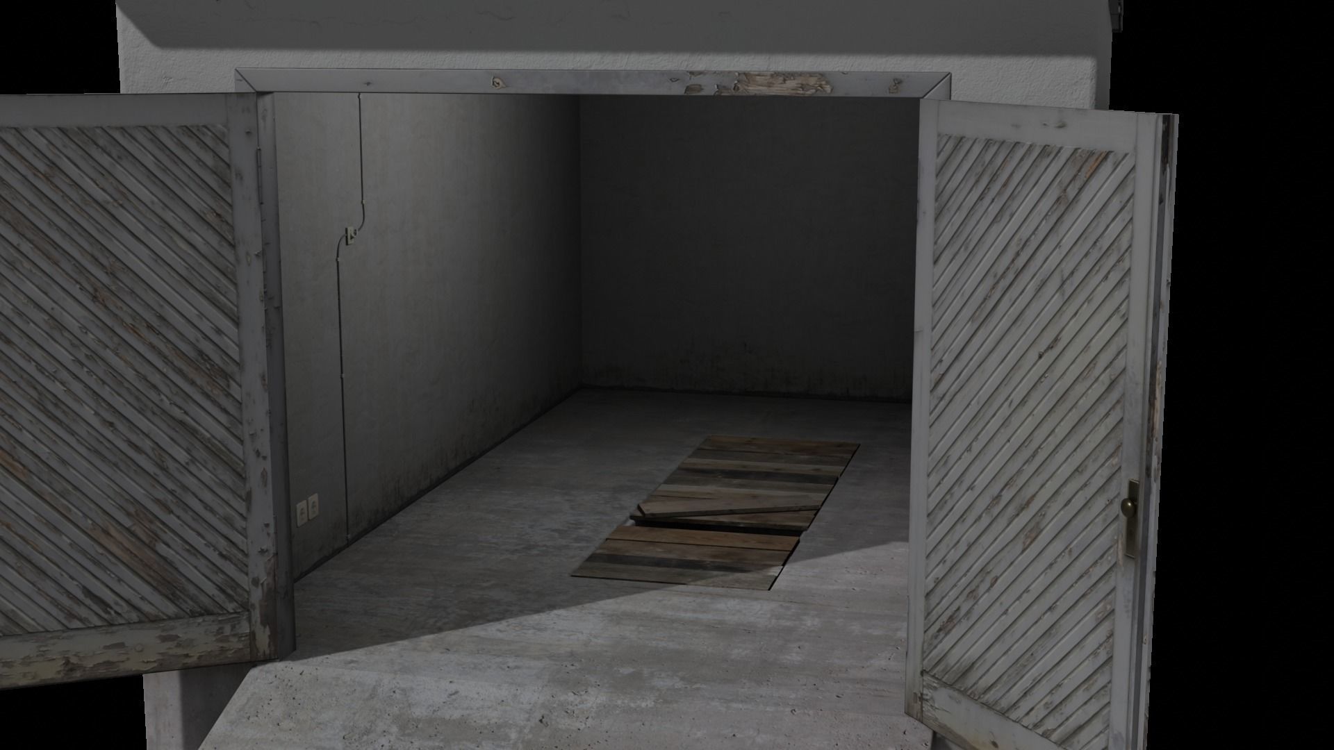 Vintage Garage Pack Low-poly 3D model_1