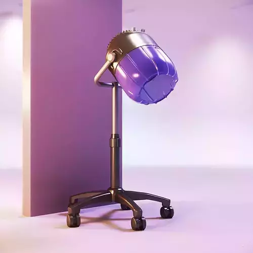 Miniature dollhouse furniture hair dryer stationary