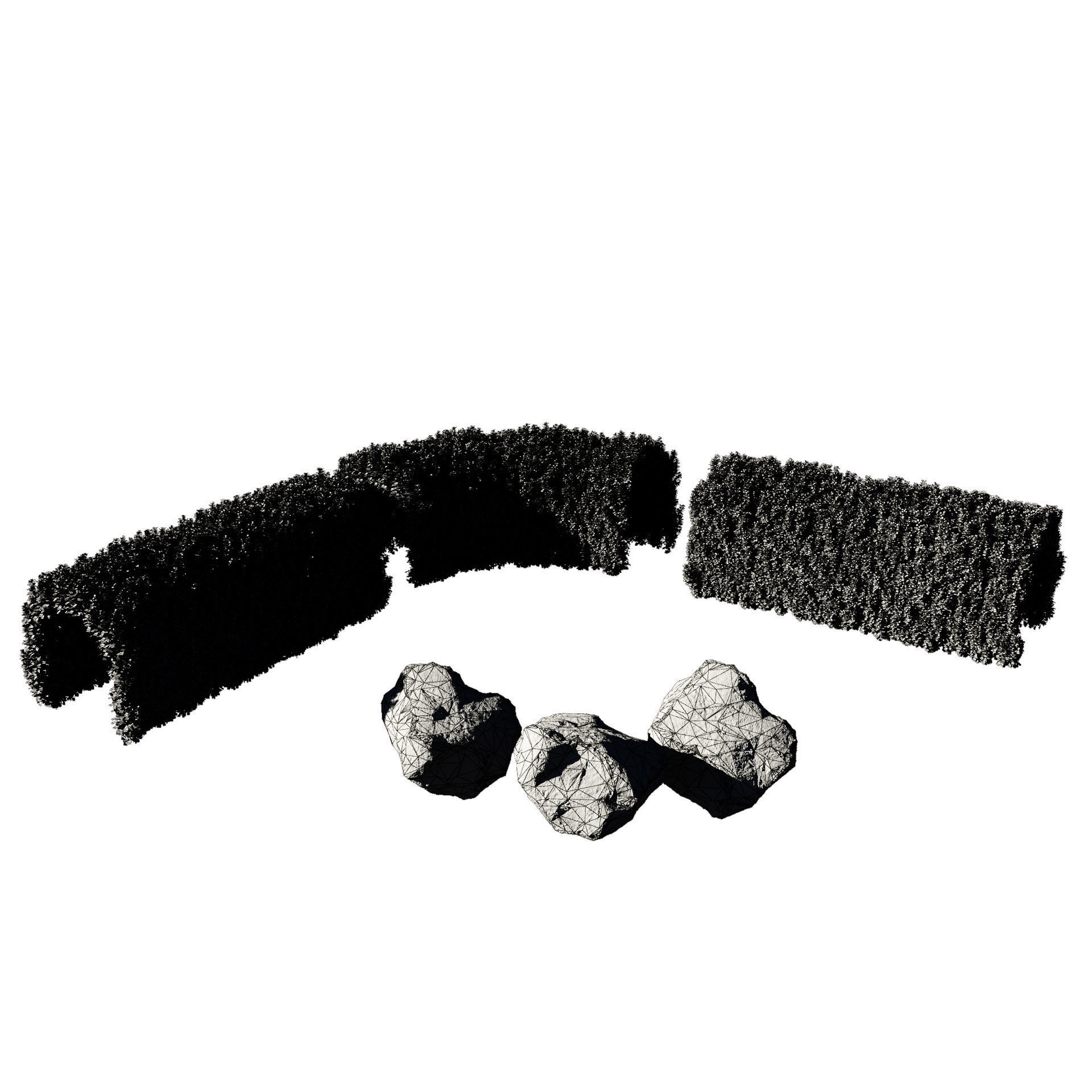 Garden Plants Collection 3D model_7