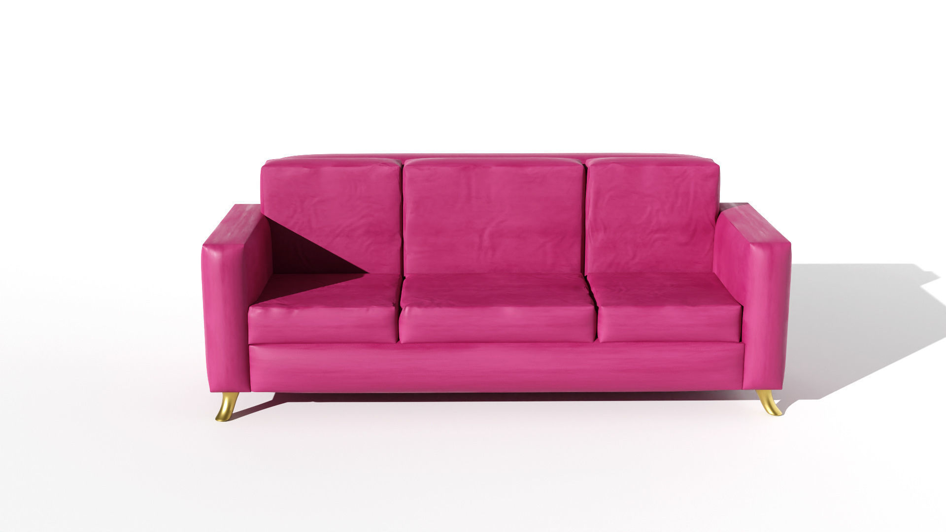 sofa 13  Low-poly 3D model_1