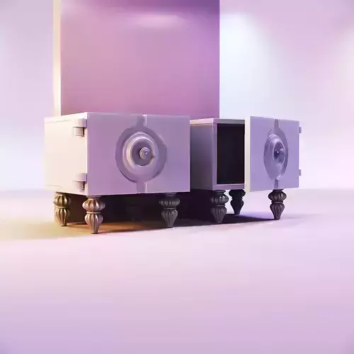 Miniature dollhouse furniture bedside table