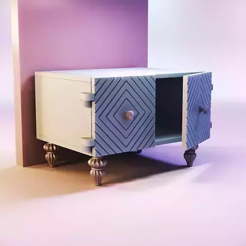 Miniature dollhouse furniture TV table 