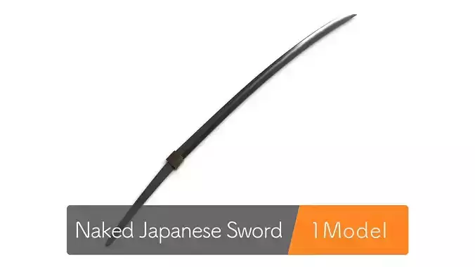Naked Japanese Samurai Sword