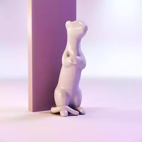Miniature dollhouse meerkat decor 3D print model