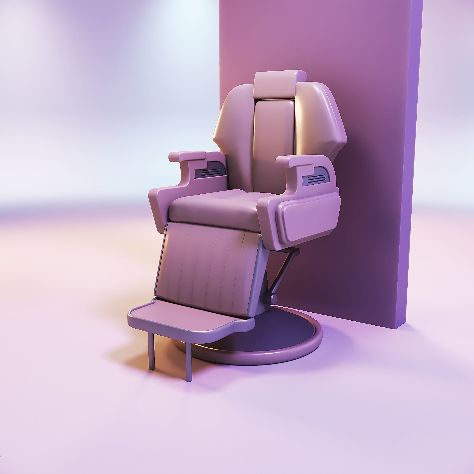 Miniature dollhouse furniture salon chair  3D print model_1