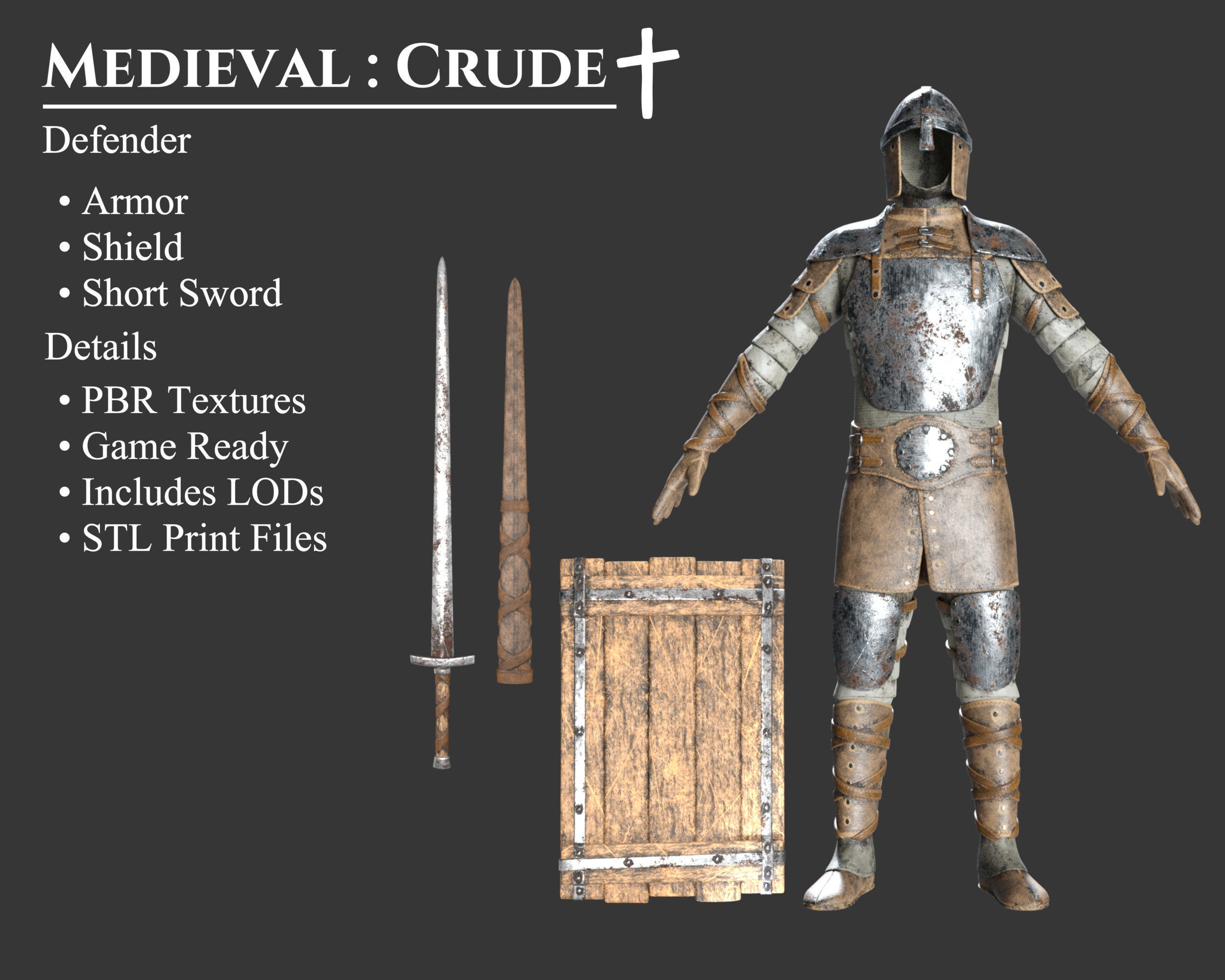 Medieval Collection Crude Defender _1