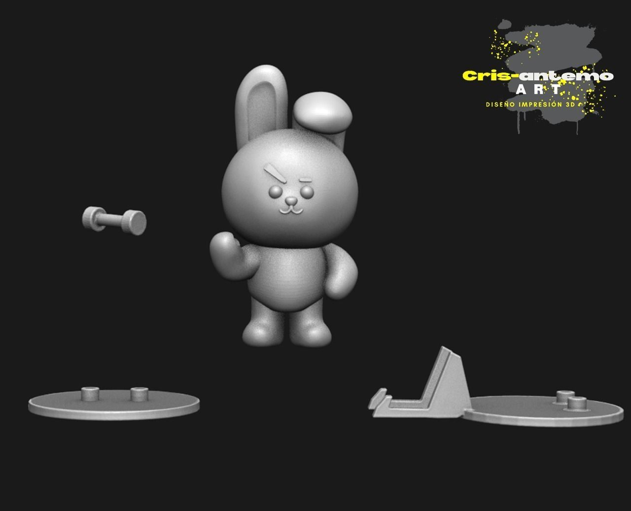 COOKY BTS 3D print model_3