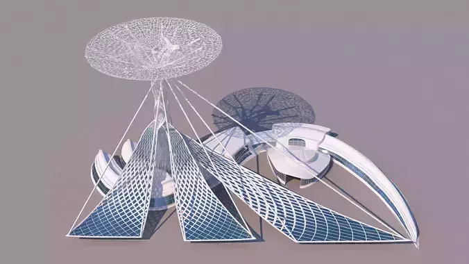 0084 - Organic Building 3D model