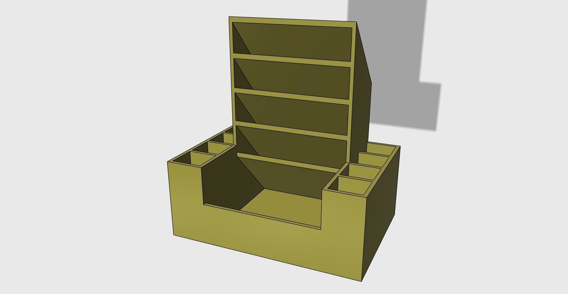 Organizer easy print 3D print model_3