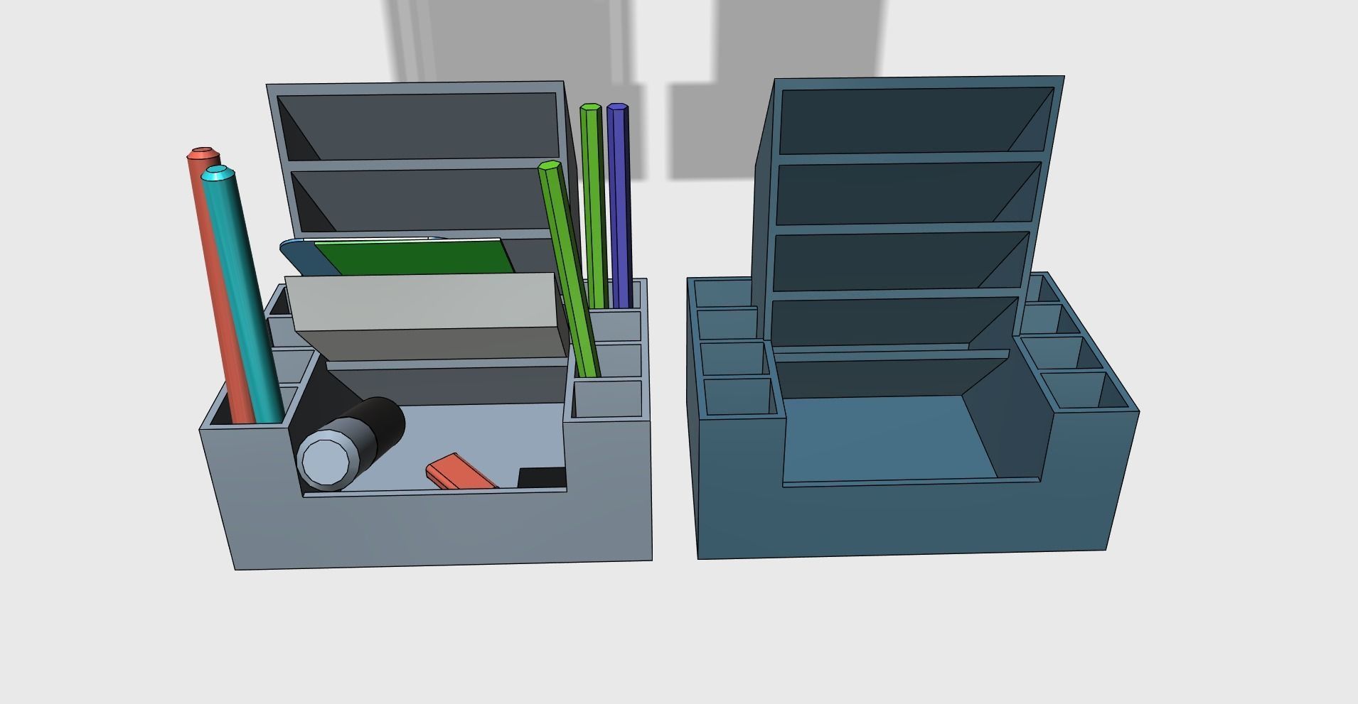 Organizer easy print 3D print model_1