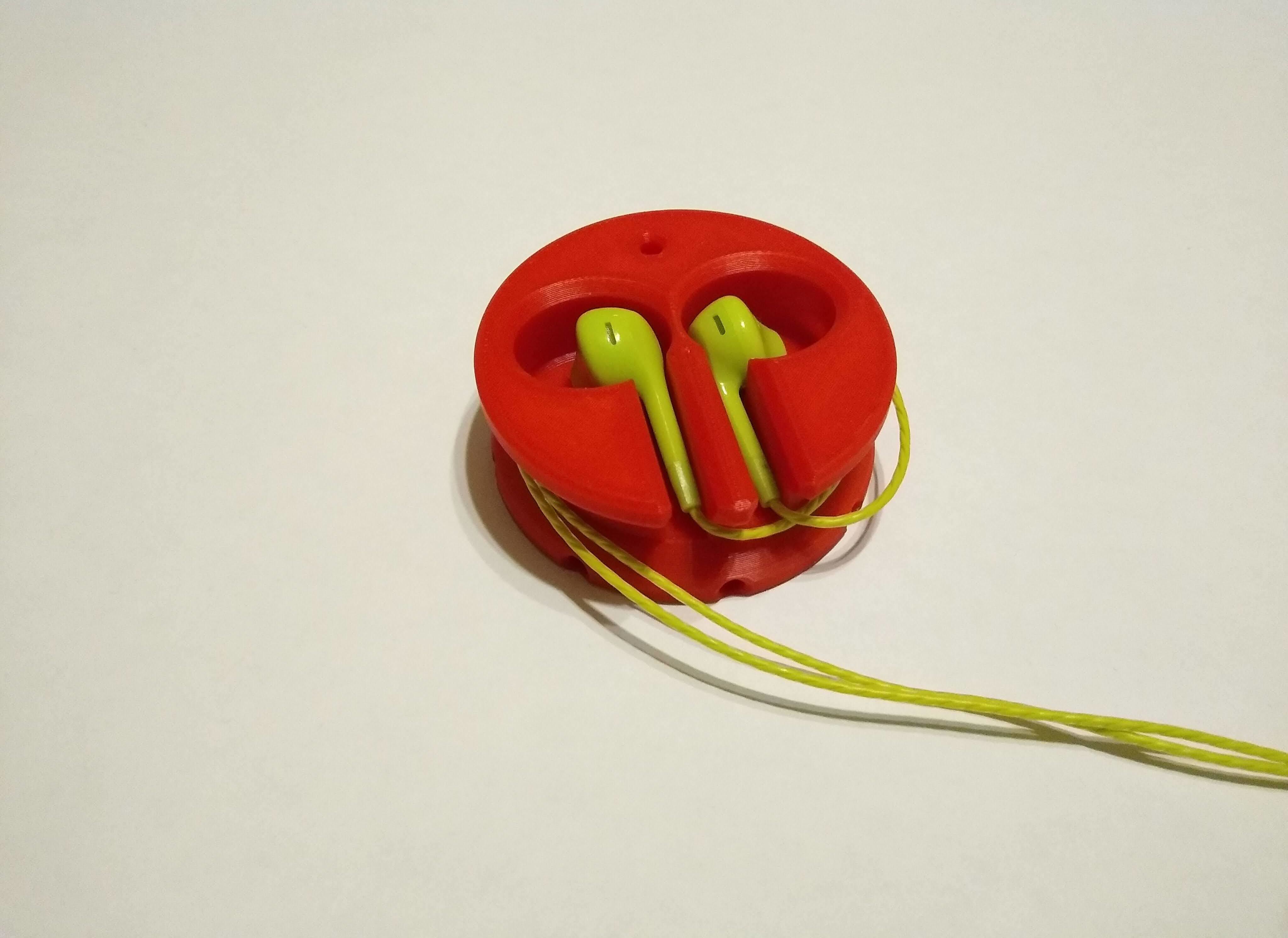 Wired Earbud Holder Free 3D print model_4