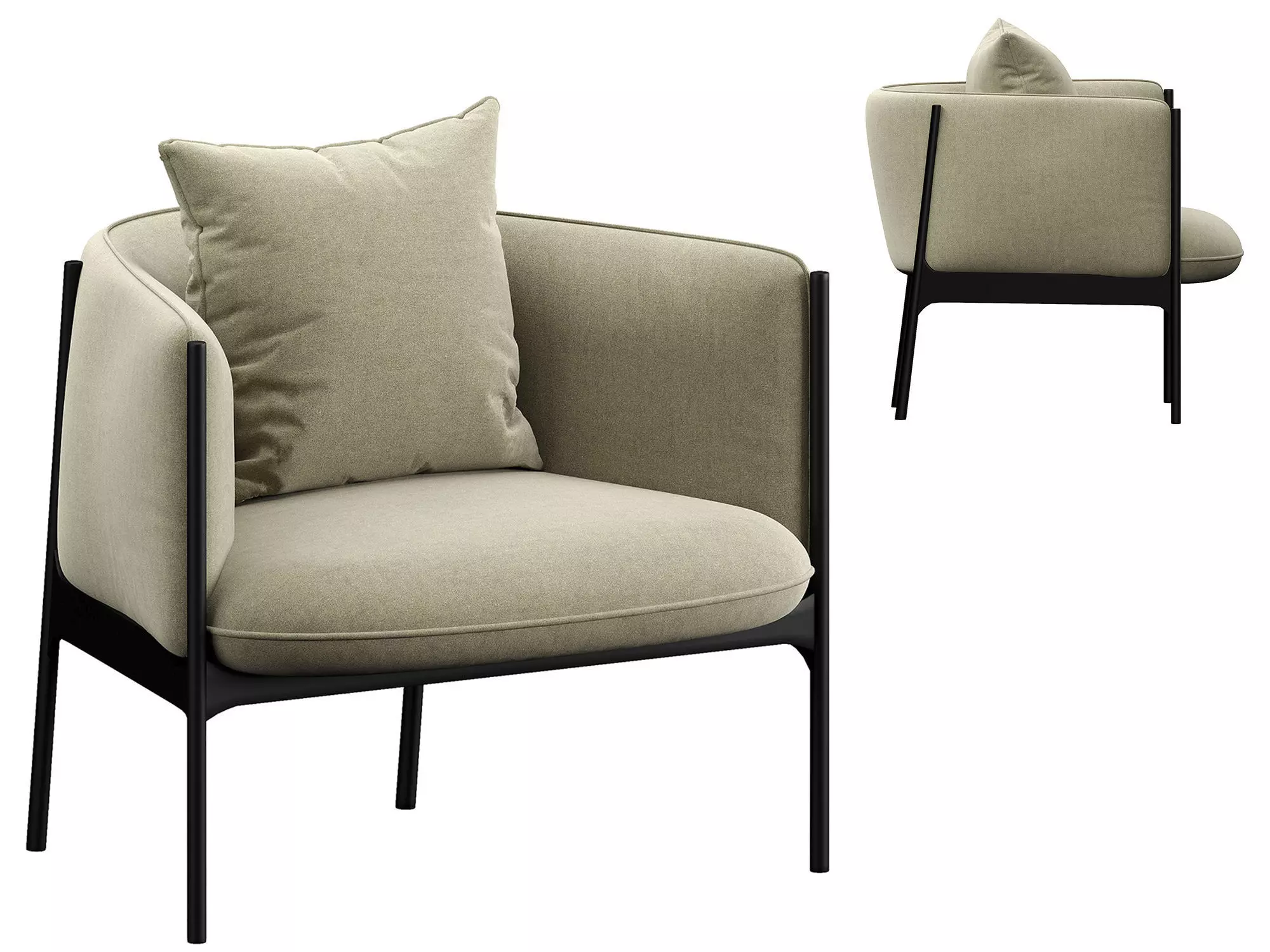 Sepal Lounge Chair 3D model_0