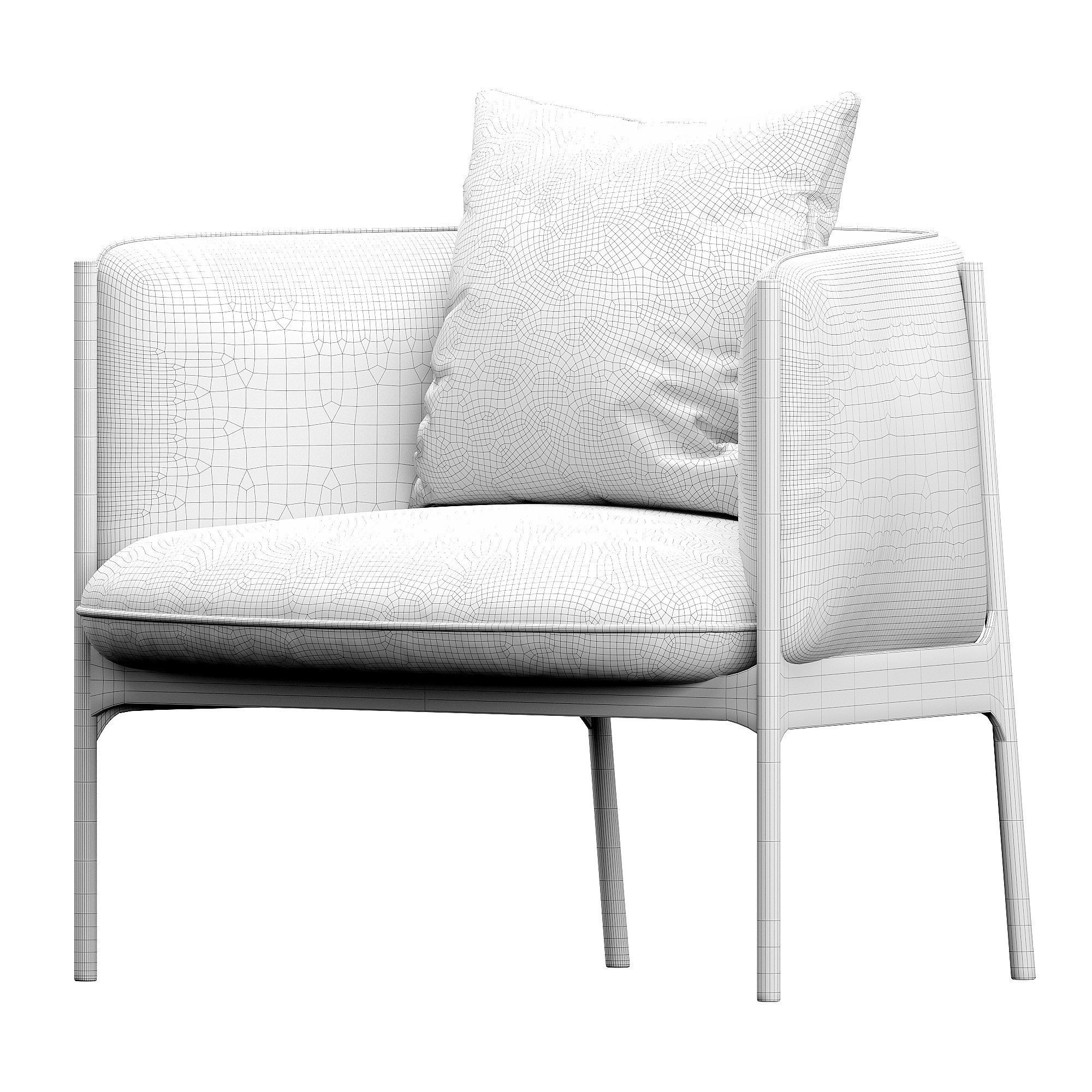 Sepal Lounge Chair 3D model_6