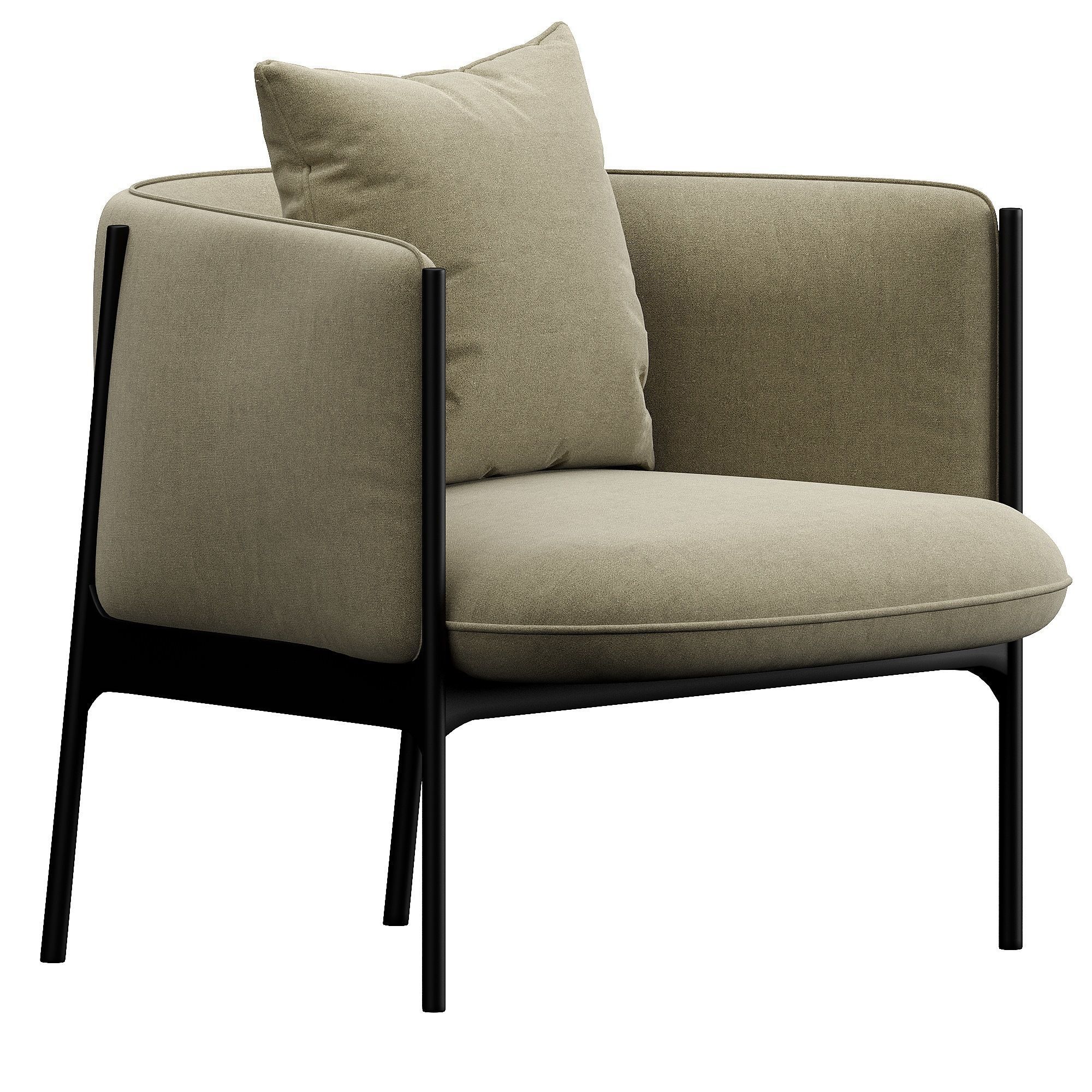 Sepal Lounge Chair 3D model_1