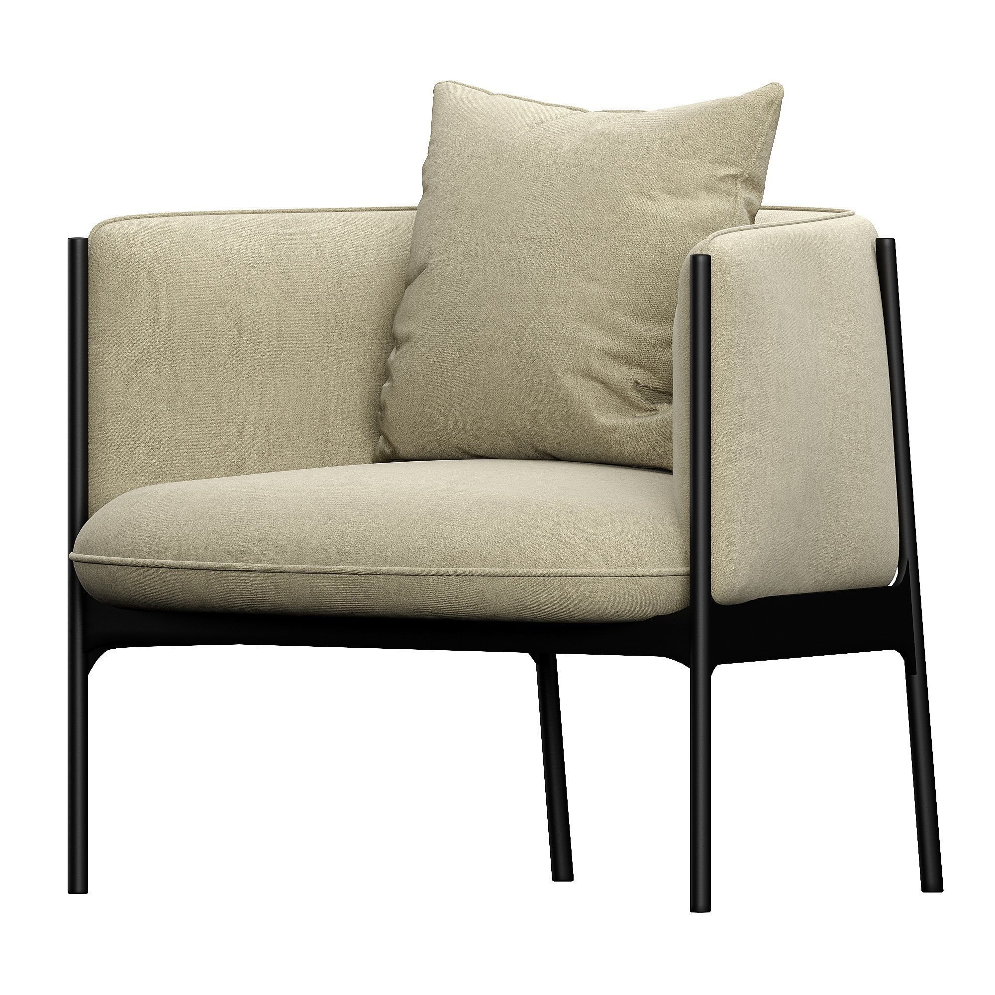 Sepal Lounge Chair 3D model_5